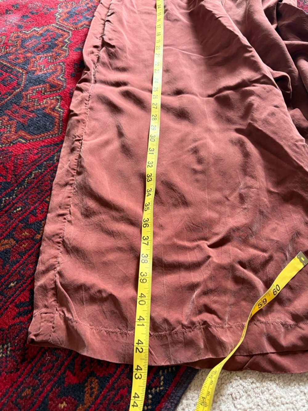 OZMA Ingrid Wide-Leg Cupro Jumpsuit in Adobe, Medium - Picture 8 of 10